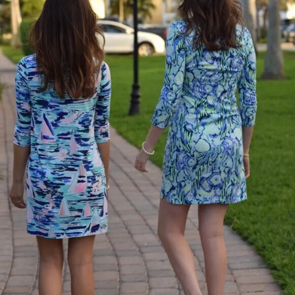 Lilly Pulitzer | UPF 50+ Sophie Dress | L | Pier Pressure | EUC - Picture 3 of 9